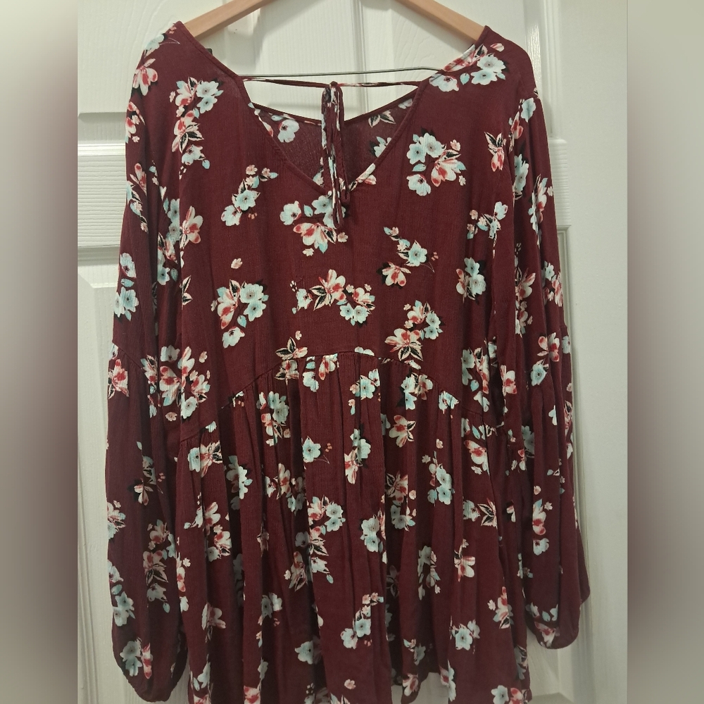 Lane Bryant Floral Blouse - Picture 5 of 6